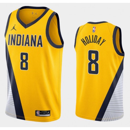 Herren NBA Indiana Pacers Trikot Justin Holiday 8 Jordan Brand 2020-2021 Statement Edition Swingman